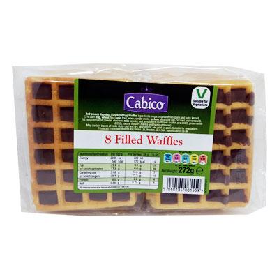 Cabico 8 Chocolate Filled Waffles (Nov 23) RRP £2.29 CLEARANCE XL 89p or 2 for £1.50